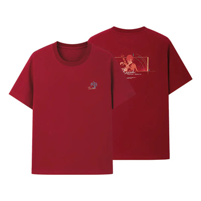 Kaveh t-shirt warm red white background clean product image