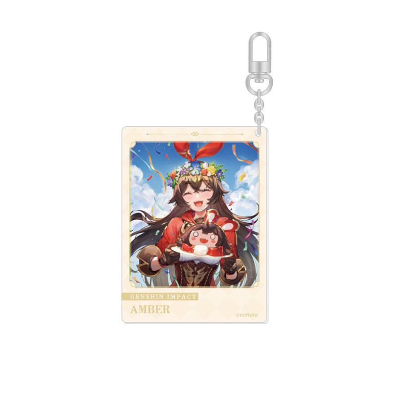 Genshin Impact Amber 2021 Acrylic Keychain Moment of Destiny Series