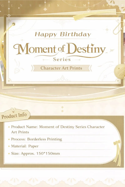 Genshin Impact Art Print All Characters Display Moment of Destiny Series
