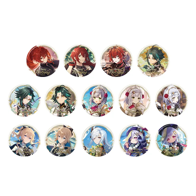Genshin Impact Moment of Destiny Badge Character Set Display Series