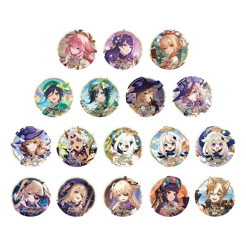 Genshin Impact Moment of Destiny Full Badge Collection All Characters