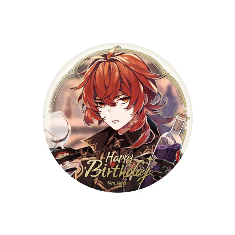 Genshin Impact Diluc 2021 Birthday Badge Moment of Destiny Series