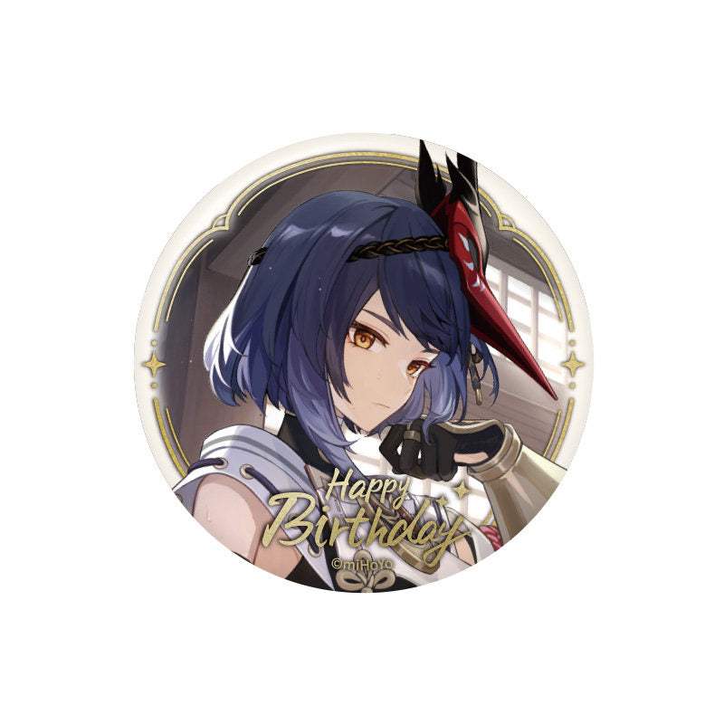 Genshin Impact Kujou Sara 2023 Birthday Badge Moment of Destiny Series