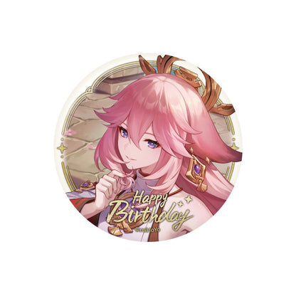 Genshin Impact Yae Miko 2023 Birthday Badge – Moment of Destiny Series