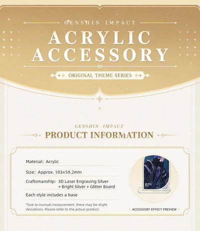 Genshin Impact Nod-Krai acrylic keychain display with character artwork