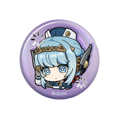 Genshin Impact Ineffa chibi expression badge nod krai series glossy tinplate pin