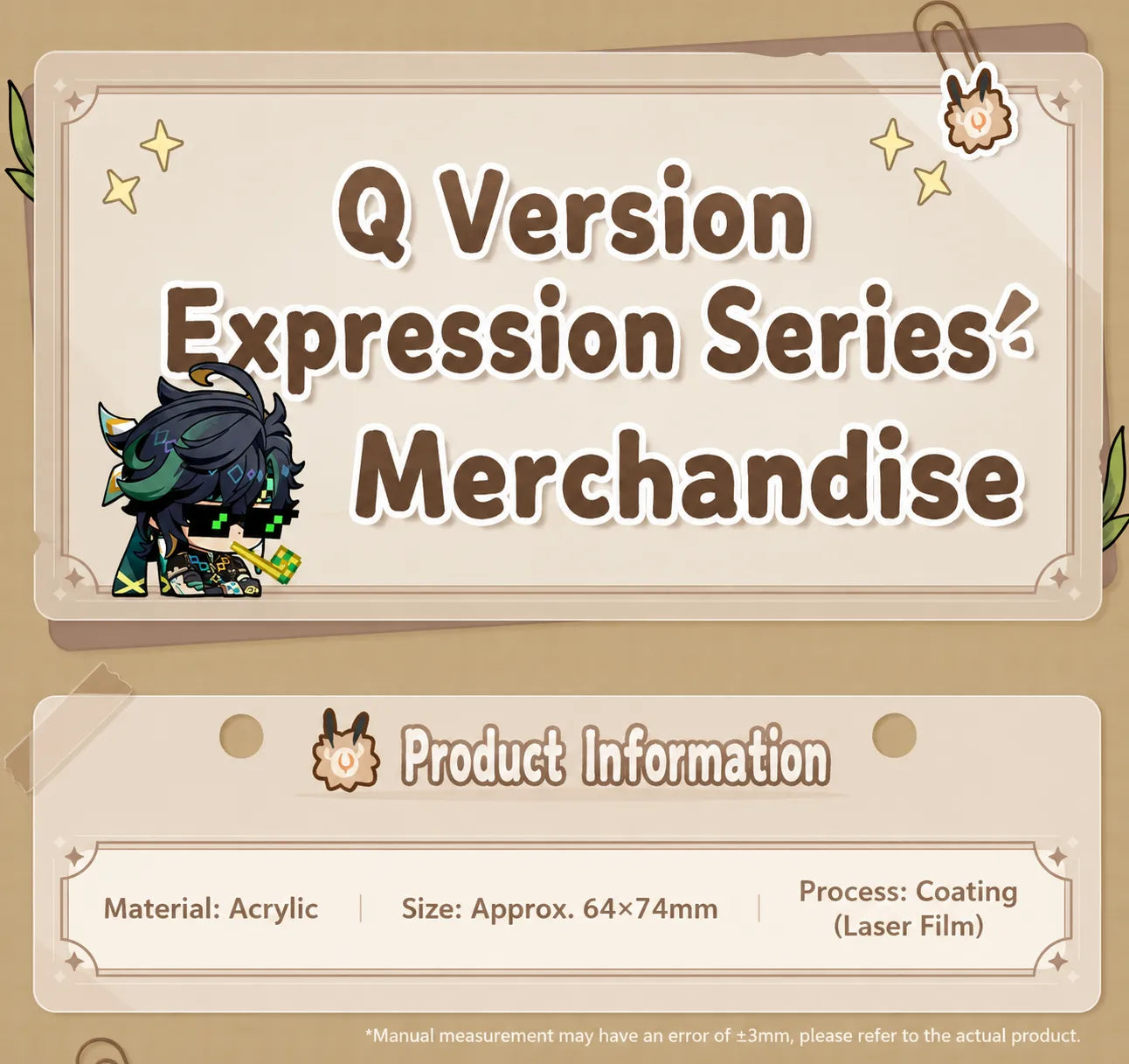 Genshin Q Version Expression Series Natlan acrylic keychain collection overview