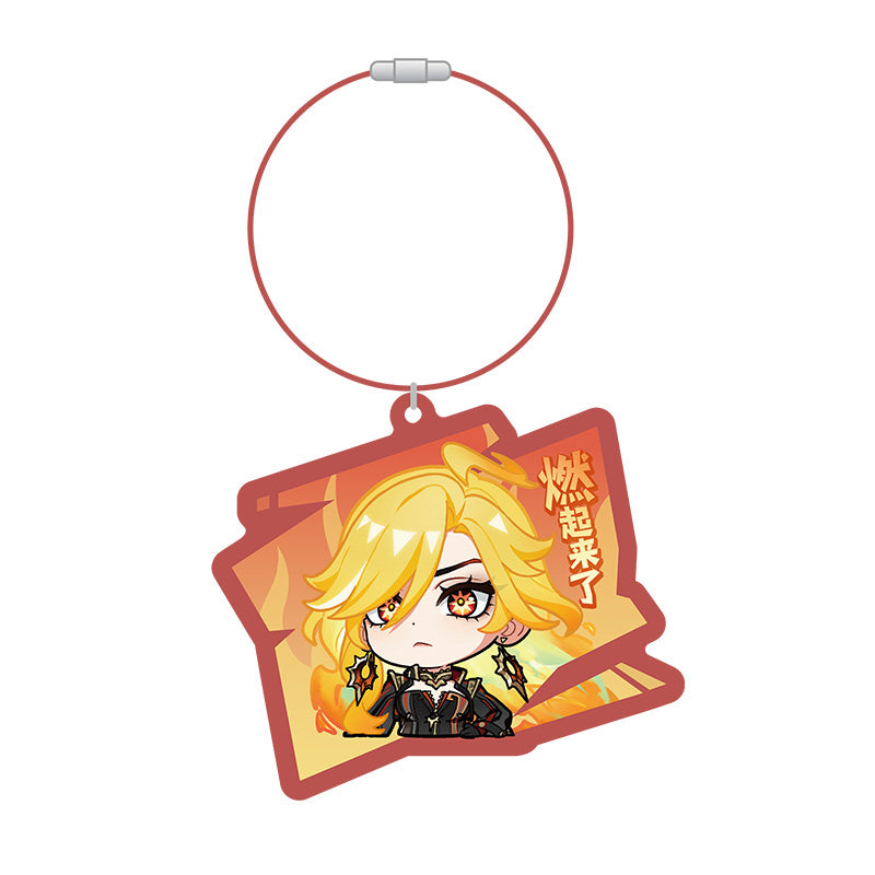 Genshin Q Version Expression Series Mavuika acrylic keychain chibi design