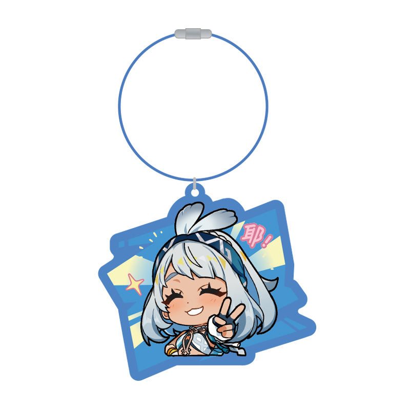 Genshin Q Version Expression Series Mualani acrylic keychain chibi design
