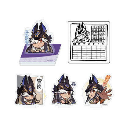 Genshin Q Version Expression Series Cyno calendar stamp stand acrylic display