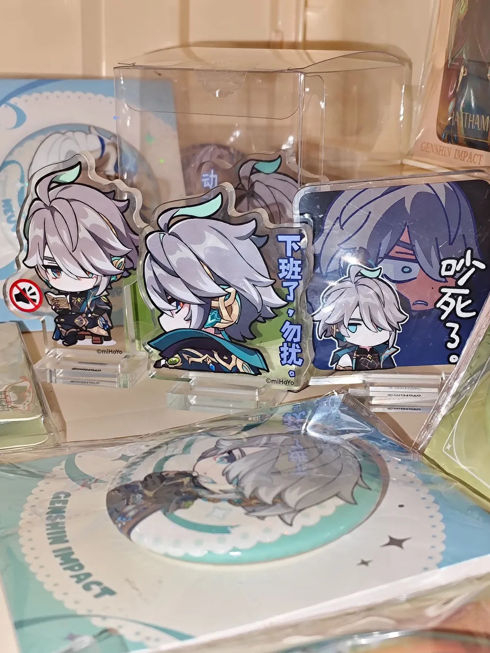 Genshin Impact Q Version Expression Series Calendar Stamp Stand