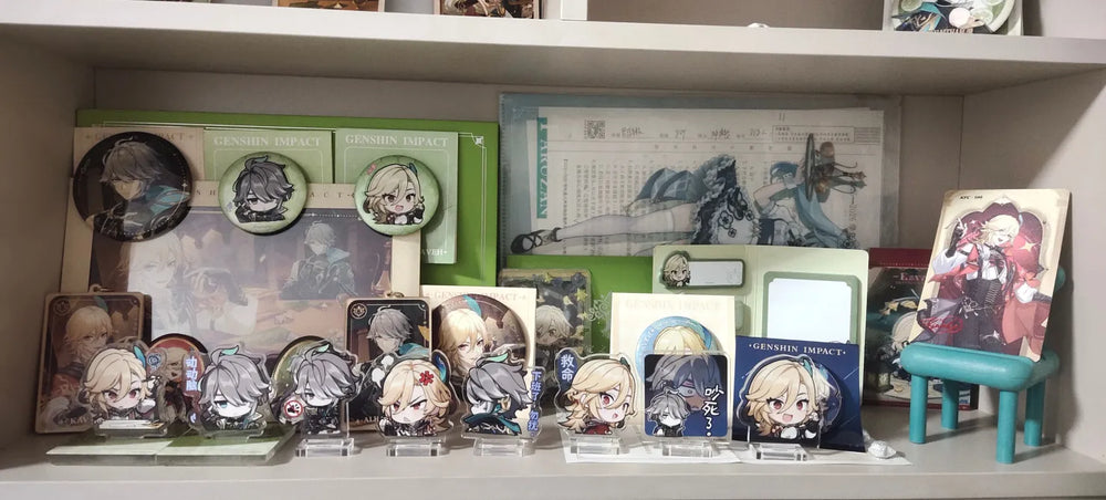 Genshin Impact Q Version Expression Series Calendar Stamp Stand