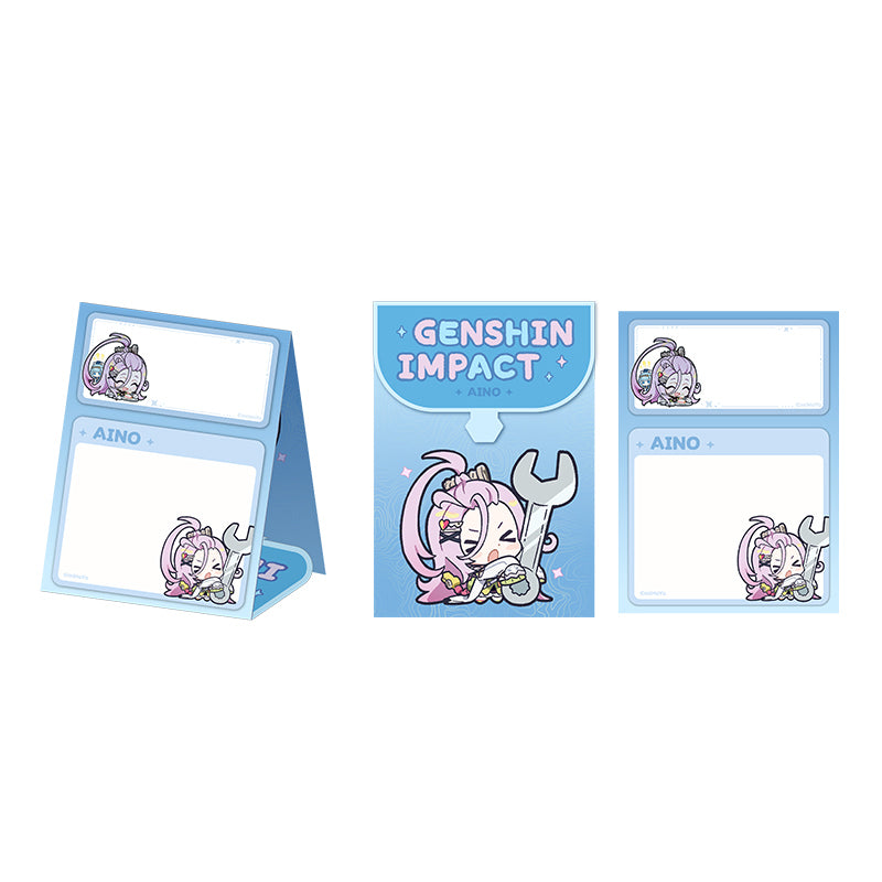 Genshin Q Version Expression Series Aino foldable sticky notes memo pad
