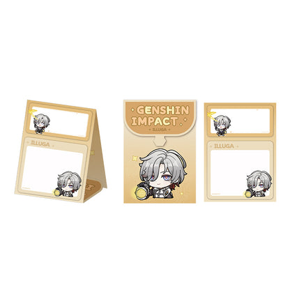 Genshin Q Version Expression Series Illuga foldable sticky notes memo pad