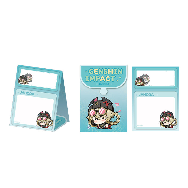 Genshin Q Version Expression Series Jahoda foldable sticky notes memo pad