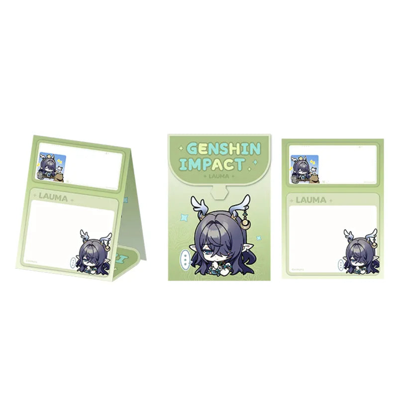 Genshin Q Version Expression Series Lauma foldable sticky notes memo pad