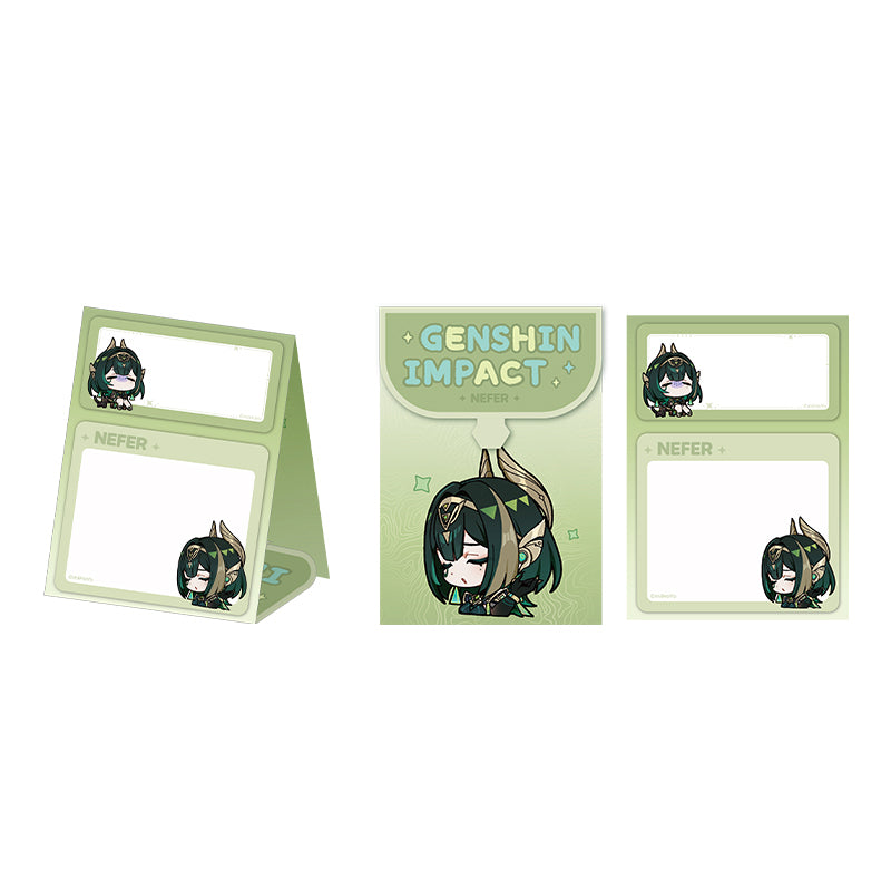 Genshin Q Version Expression Series Nefer foldable sticky notes memo pad