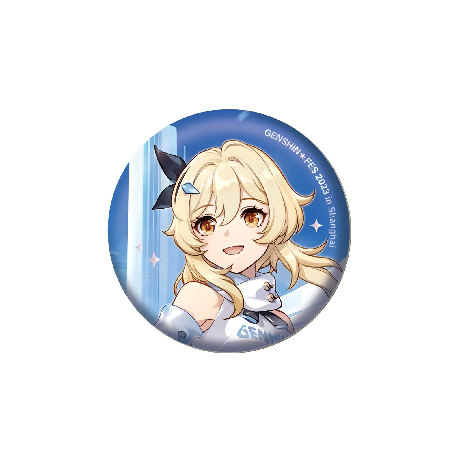 Genshin Impact Reunion Series Lumine character pin badge round collectible design