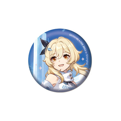Genshin Impact Reunion Series Lumine character pin badge round collectible design