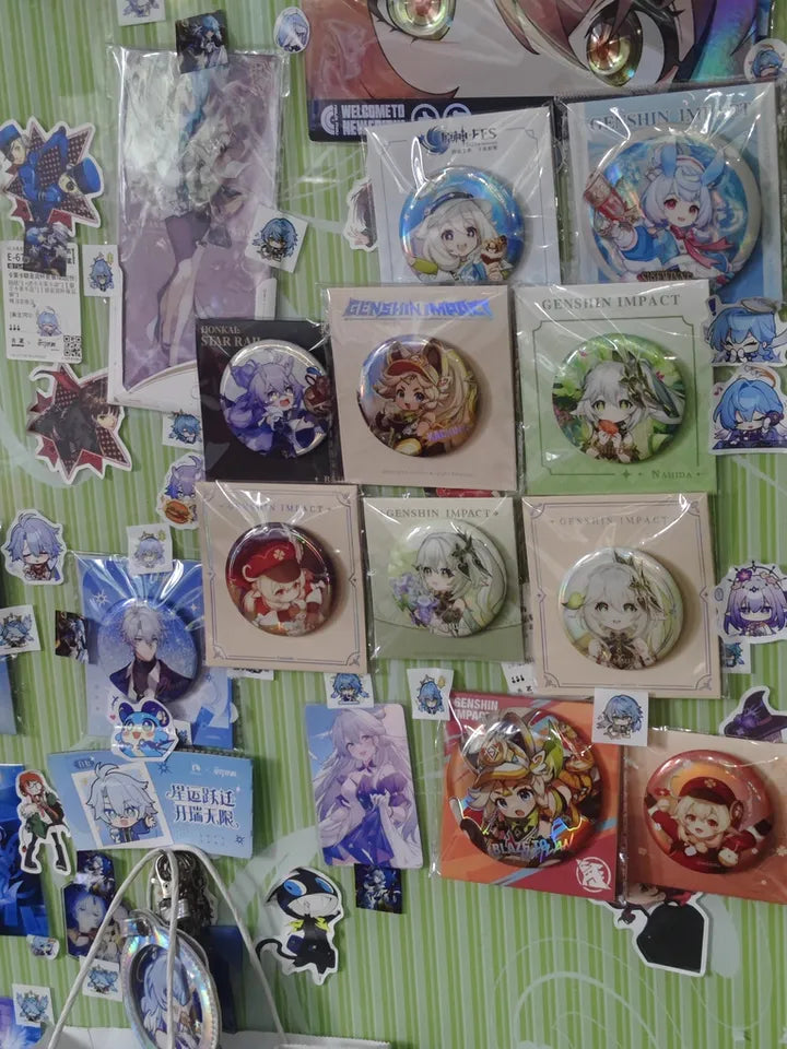 Genshin Impact Reunion Series Set – Acrylic Stand, Pins & Stamp Kit