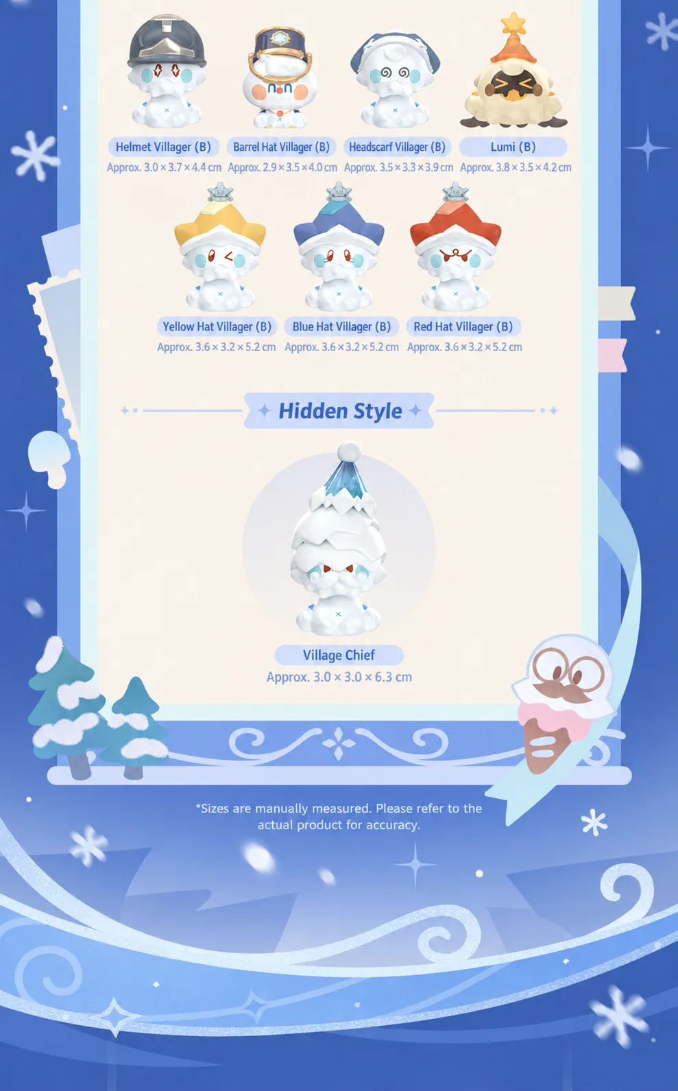 Snezhnayan Jack Frost Series additional styles and hidden Village Chief figure