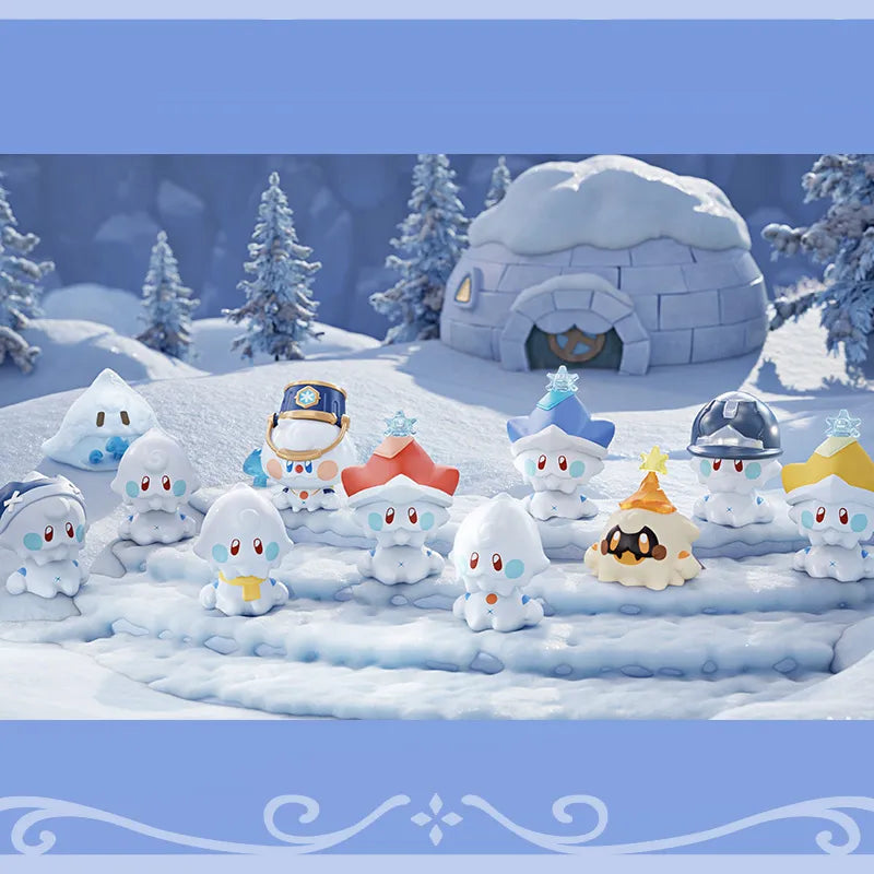 Snezhnayan Jack Frost mini figures in assorted winter-themed styles