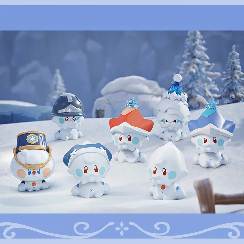 Genshin Impact Snezhnayan Jack Frost blind box mini figure collection