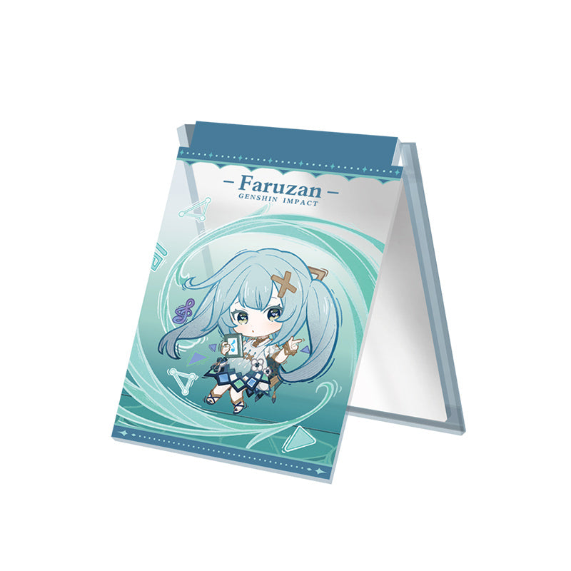 Genshin Impact Starlight Letter acrylic folding mirror featuring Faruzan character design