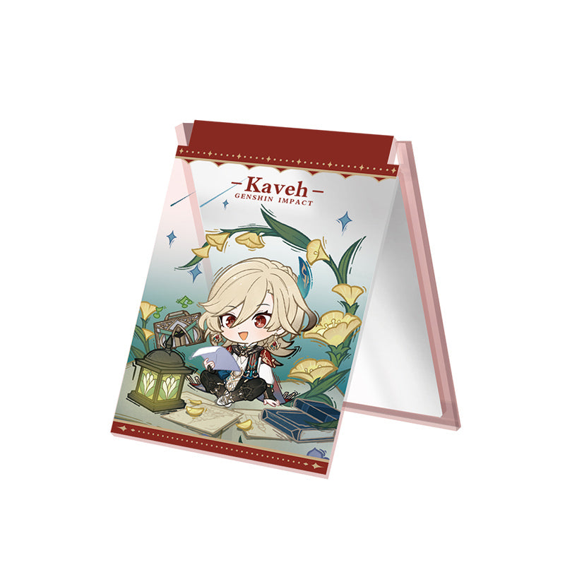 Genshin Impact Starlight Letter acrylic folding mirror featuring Kaveh character design