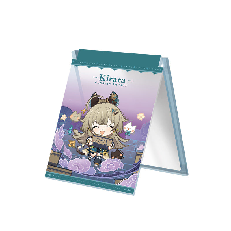 Genshin Impact Starlight Letter acrylic folding mirror featuring Kirara character design