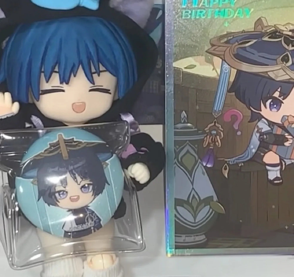 Espejo Plegable Genshin Impact Starlight Letter Colección Chibi