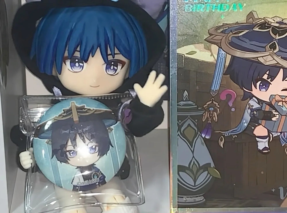 Espejo Plegable Genshin Impact Starlight Letter Colección Chibi