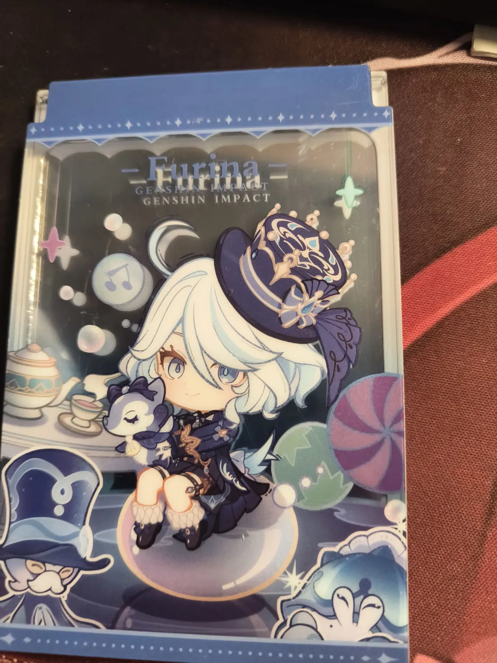 Espejo Plegable Genshin Impact Starlight Letter Colección Chibi