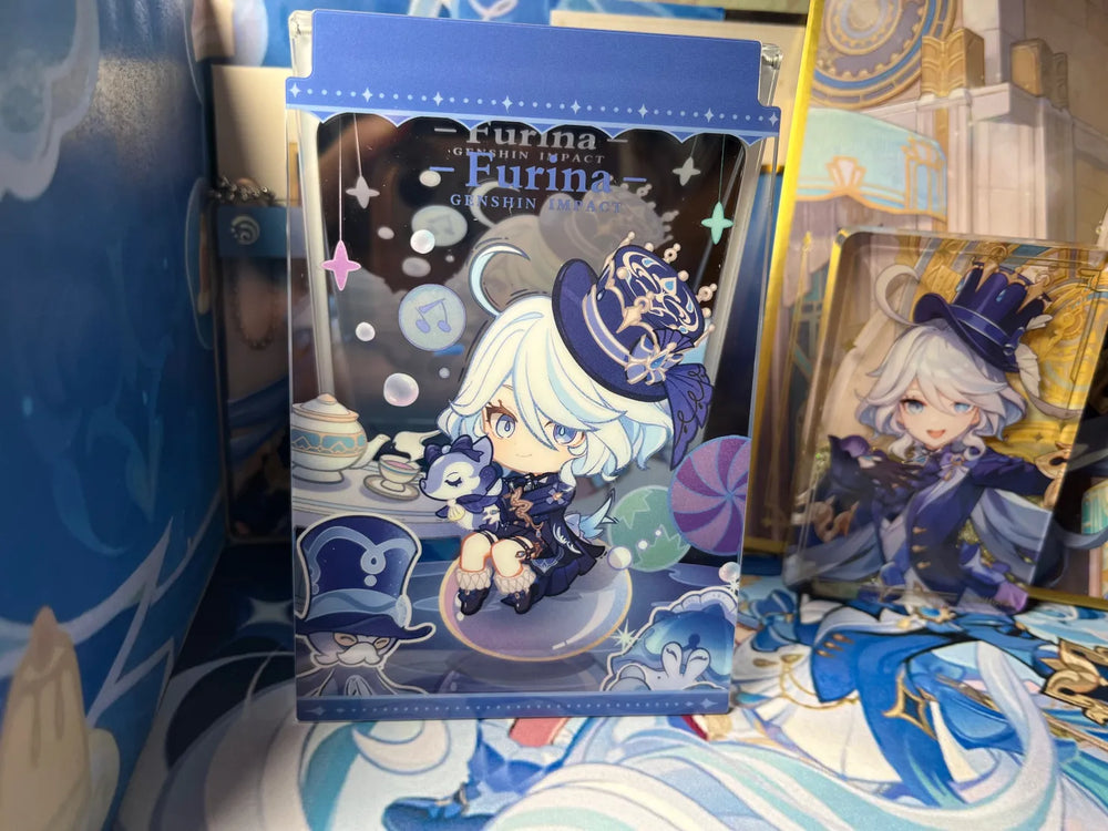Espejo Plegable Genshin Impact Starlight Letter Colección Chibi