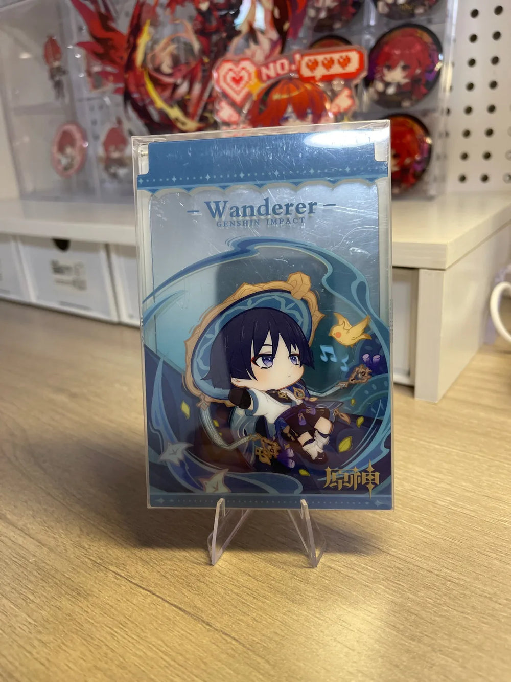 Espejo Plegable Genshin Impact Starlight Letter Colección Chibi