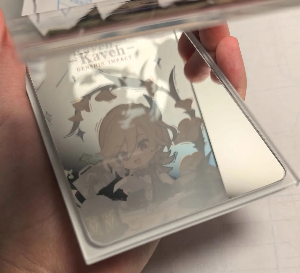 Espejo Plegable Genshin Impact Starlight Letter Colección Chibi