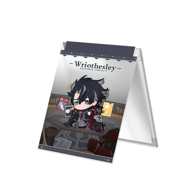 Genshin Impact Starlight Letter acrylic folding mirror featuring Wriothesley character design