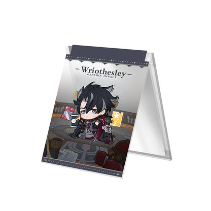 Genshin Impact Starlight Letter acrylic folding mirror featuring Wriothesley character design