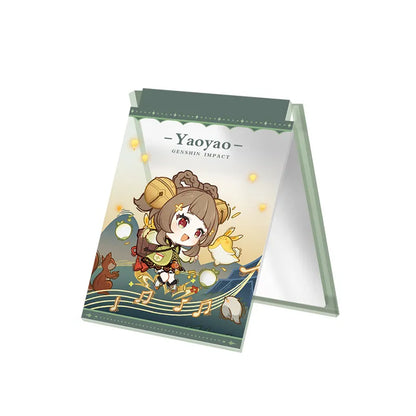 Genshin Impact Starlight Letter acrylic folding mirror featuring Yaoyao character design