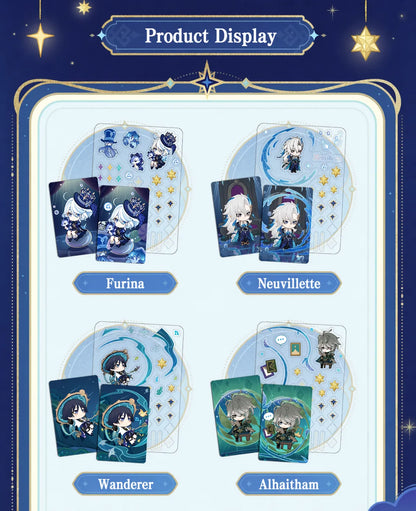 Genshin Impact Starlight Messages card set full contents layout