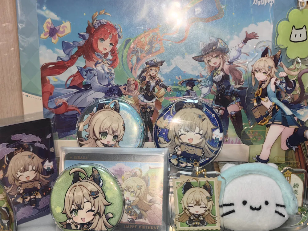 Conjunto de Cartas Genshin Impact Starlight Messages Coleção Chibi