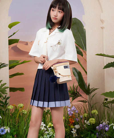 Genshin Impact Tighnari short sleeve shirt Sumeru Impressions series full outfit display