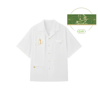 Tighnari shirt back view minimal design detail display