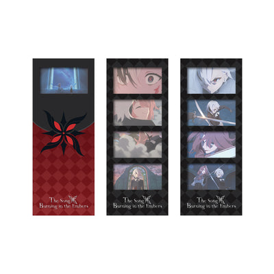 Genshin The Song Burning in the Embers film bookmark set Style B featuring Arlecchino and Clervie scenes