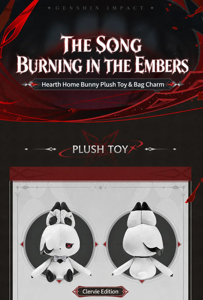 Detailed view of Genshin The Song Burning in the Embers plush toy craftsmanship