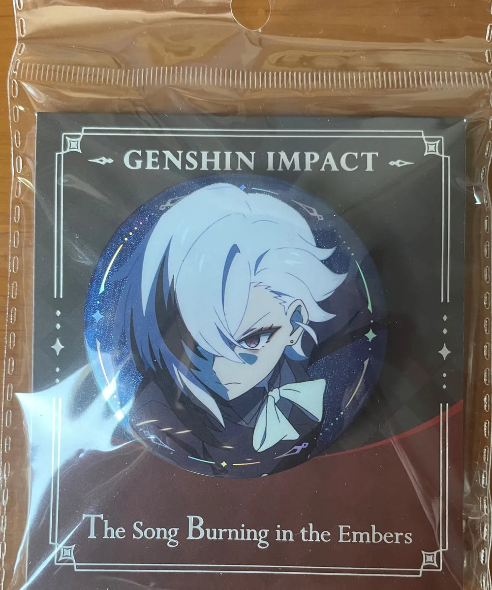Genshin Impact The Song Burning in the Embers Badge & Film Bookmark Set