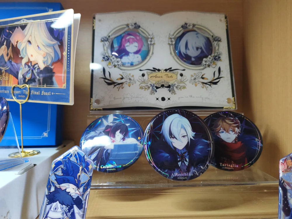 Genshin Impact The Song Burning in the Embers Badge & Film Bookmark Set
