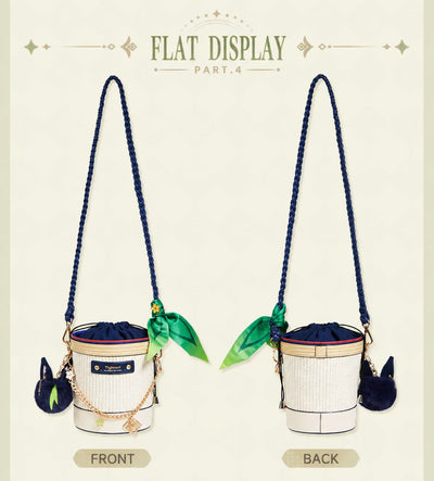braided shoulder strap detail on Tighnari basket bag