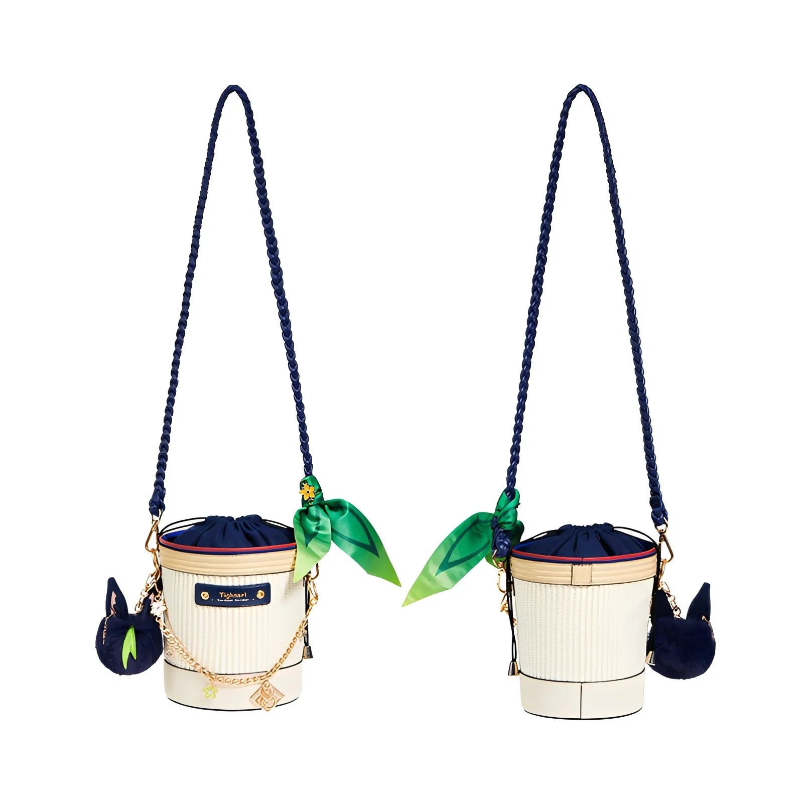 Genshin Impact Tighnari basket bag back view isolated on white background
