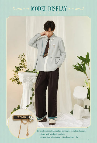 Venti theme pants brown flat lay front view